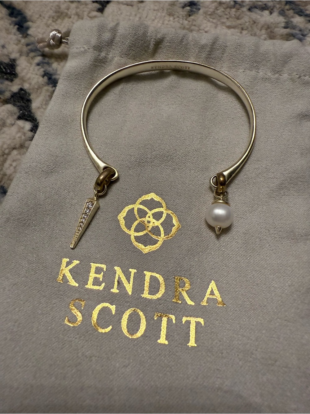 Kendra Scott Pinch Cuff Charm Bracelet